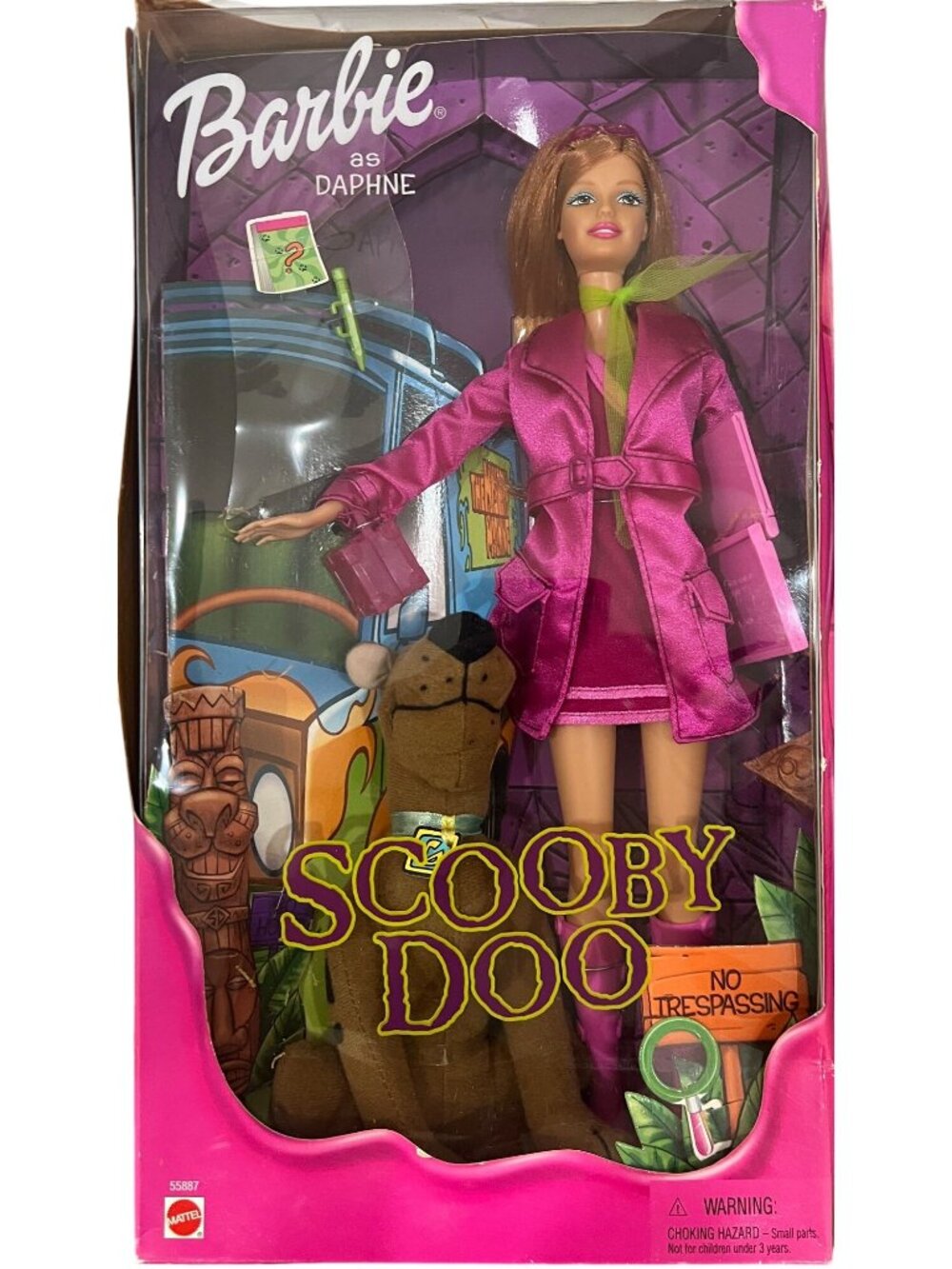 VTG Mattel Barbie As Daphne Scooby-Doo Doll w/Accessories 2001 #55887 New In Box